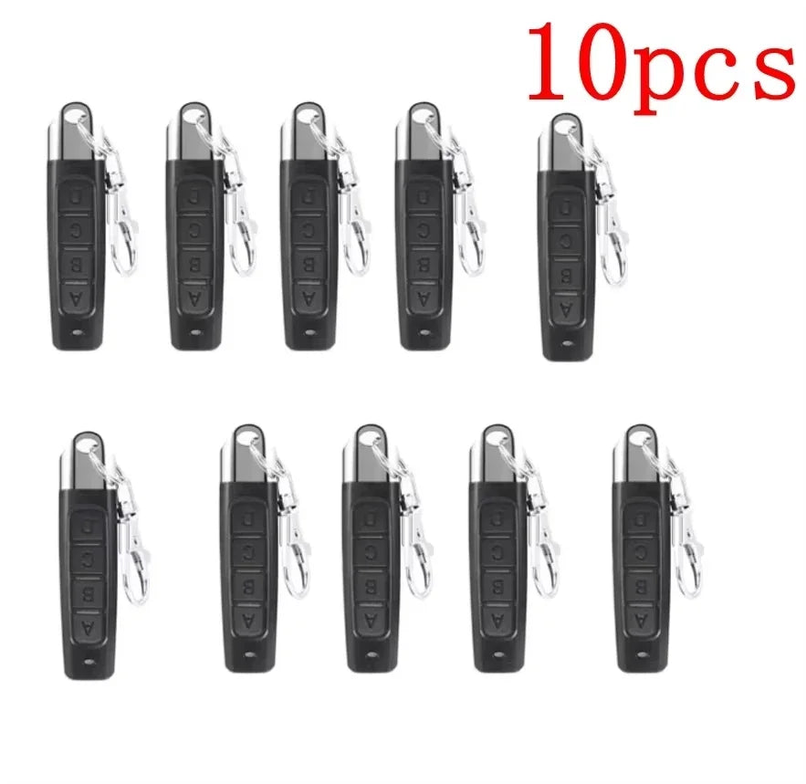 433MHz 4-Button Remote Control Duplicator 1/50PCS Clone Cloning Code for Car Key Garage Door Gate Opener Oasis Select 10PCS No plug