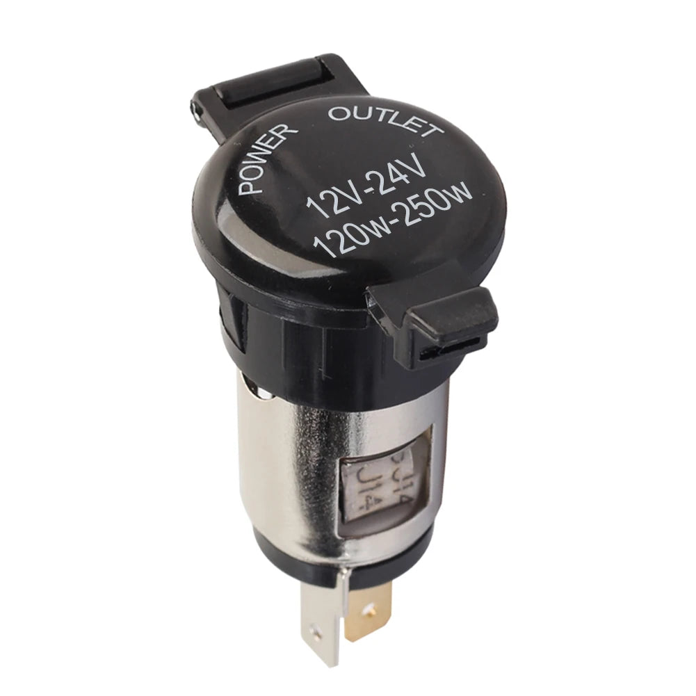 12V-24V Waterproof Cigarette Lighter Female Socket 10A – Car & Moto Car Power Socket Oasis Select france