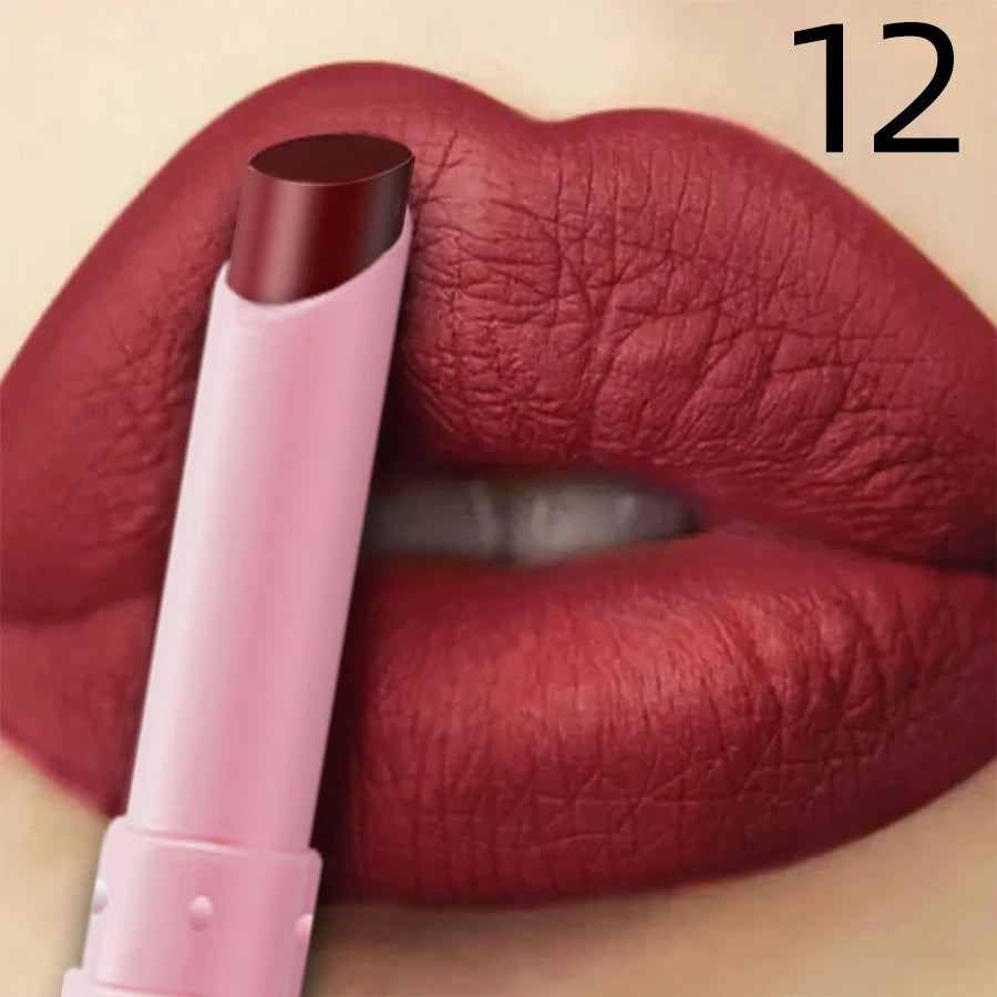 KAFURUX 15-Color Velvet Matte Lipstick – Long-Lasting Lip Tint