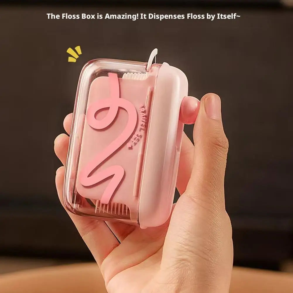 Portable Pop-Up Dental Floss Dispenser | Refillable Box