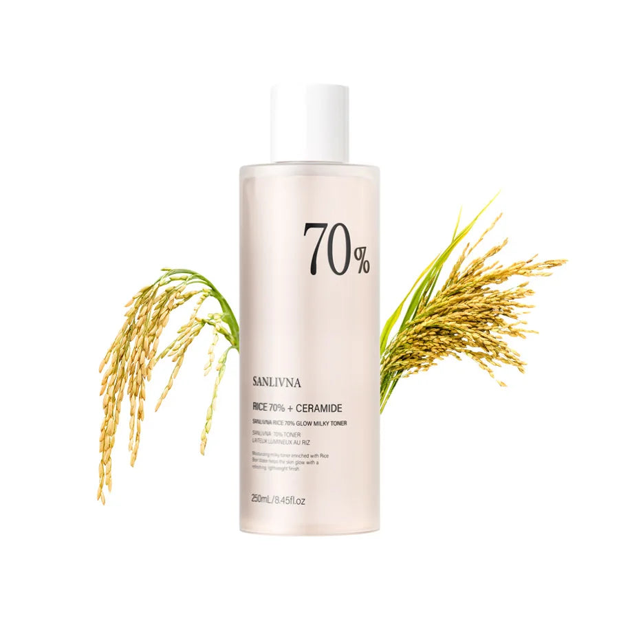 SANENDI Rice Toner Set – 70% Rice Extract & Niacinamide Skincare Set Oasis Select Toner