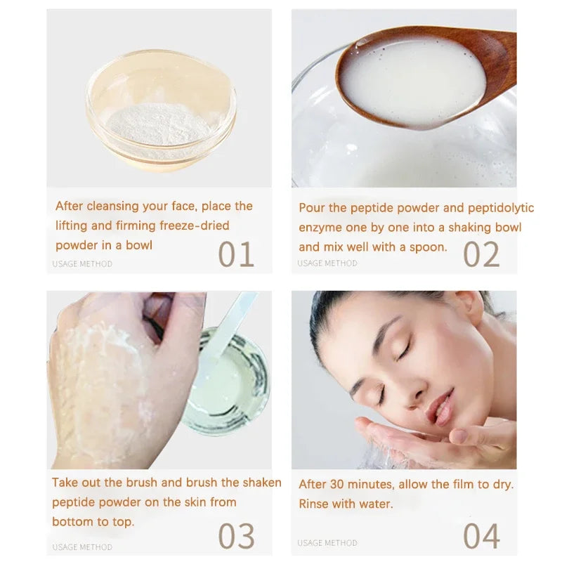 Collagen Peptide Firming Face Mask – Hyaluronic Acid & Lifting