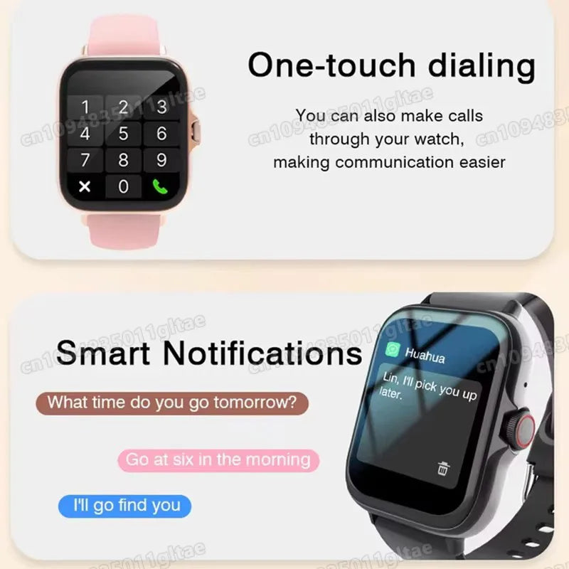 Smartwatch Sports Music Control Phone Call Pedometer Men Smart Watch For Women Health Calories Message Alerts For Phone Android Oasis Select