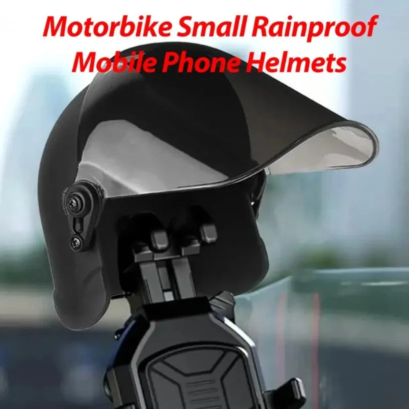 Phone Holder Sunshade Rainproof Motorcycle Handlebar Adjustable Visor Helmet Phone Holder Increase Safety Oasis Select