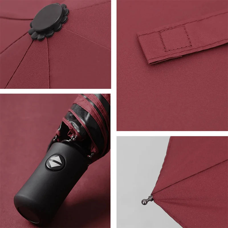 Travel umbrella fashion large heavy-duty windproof and waterproof umbrella fully automatic opening and closing sunshade umbrella Oasis Select