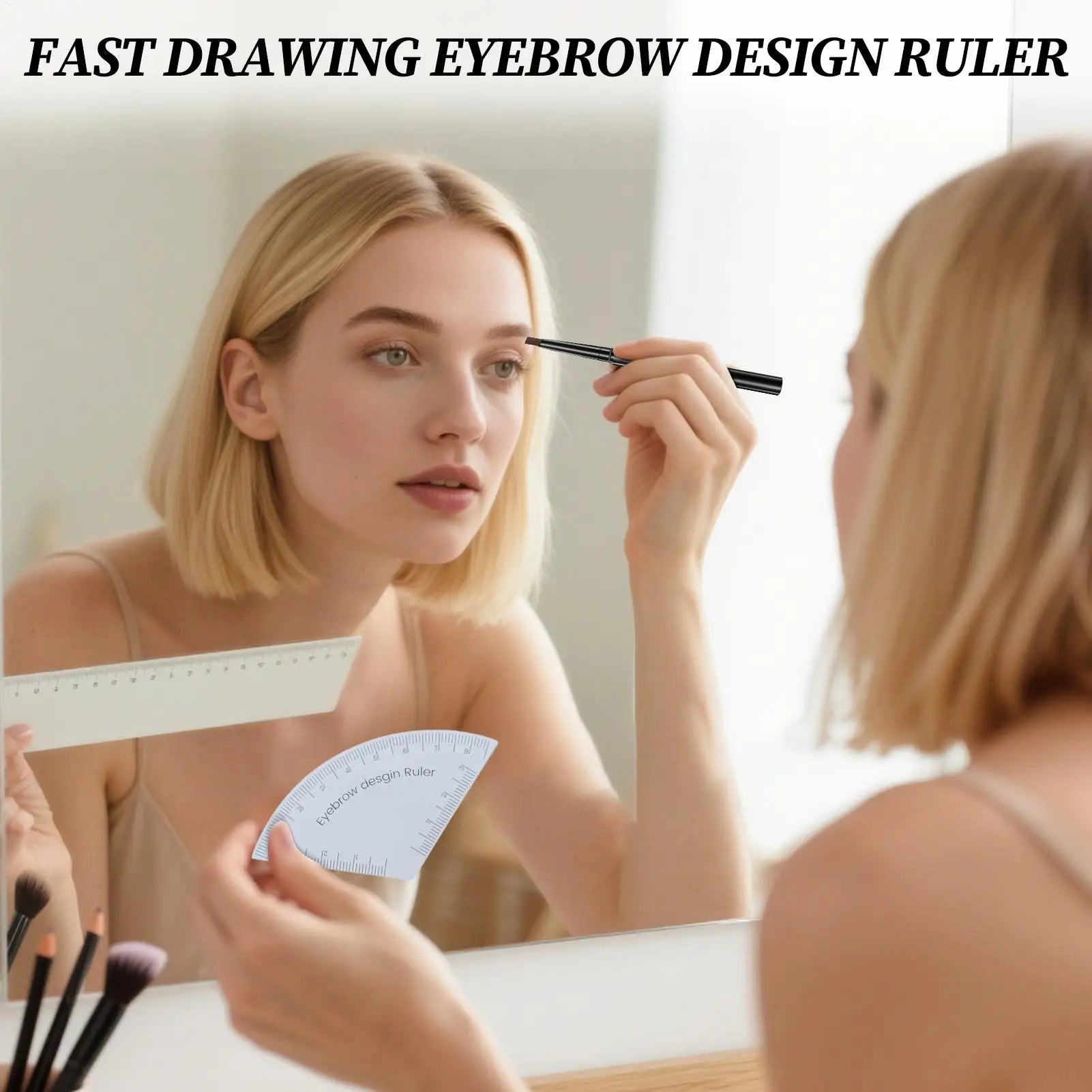 Reusable Eyebrow Ruler – Brow Shaping & Design Tool Eyebrow Shaping Tool Oasis Select