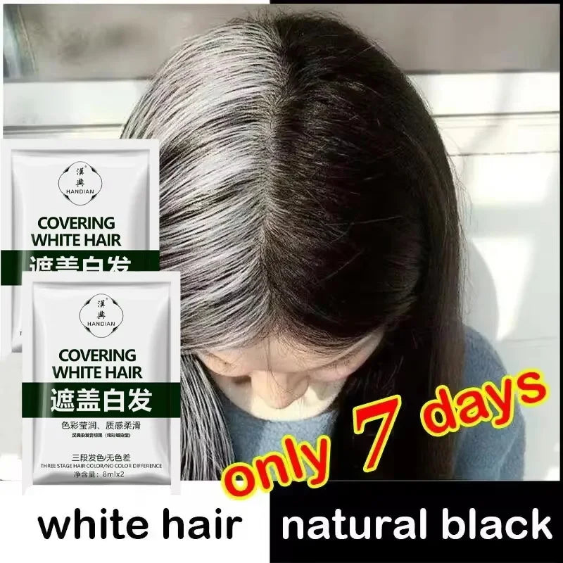 Herbal Hair Dye Shampoo – Natural Black & Grey Coverage Hair Dye Shampoo Oasis Select 1pc