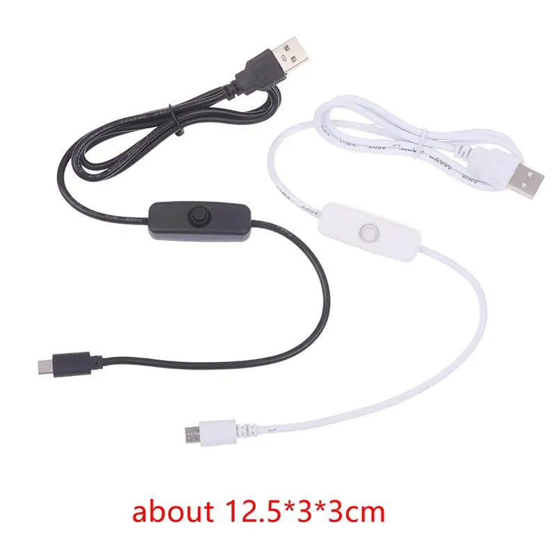 USB to Type-C Extension Cable with On/Off Switch – 1M