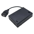 1/4Pcs USB Mini Power Supply Battery Box With Cover And Switch 3 X AA USB Battery Box For 4.5V LED Strip Lights Oasis Select A1