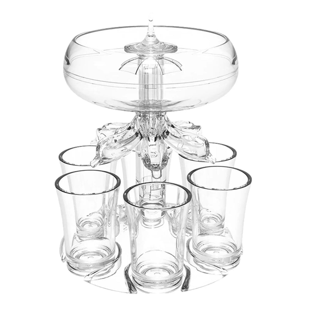 Shot Pourer Dispenser Shot Pourer Liquor Dispenser Cocktail Dispenser 6 Shots Party Drink Dispenser Shot Glass Holder Beverage Oasis Select