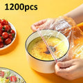 1200pcs Disposable Plastic Wrap | Elastic Cover Film for Fruits,Vegetables,Plates, Bowls-Durable, Ideal for Kitchen,Picnics,BBQs Oasis Select 1200pcs