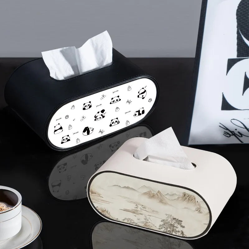 Tissue Box Luxury Creative Desktop Paper Holder Premium Decor Accessory For Living Room Household Daily Storage Ornament Oasis Select