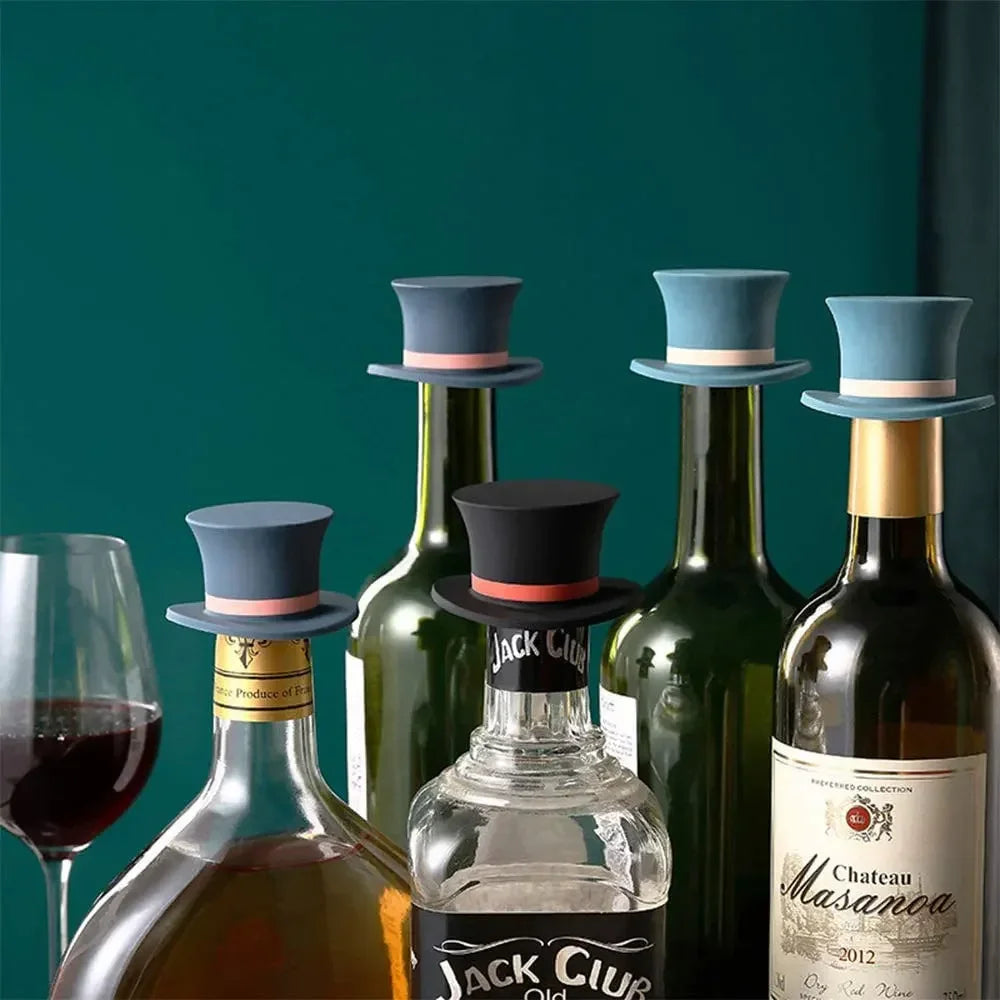 Magic Hat Wine Bottle Stopper Seal Cork Cover Silicone Wine Bottle Stopper Kitchen Tools Oasis Select
