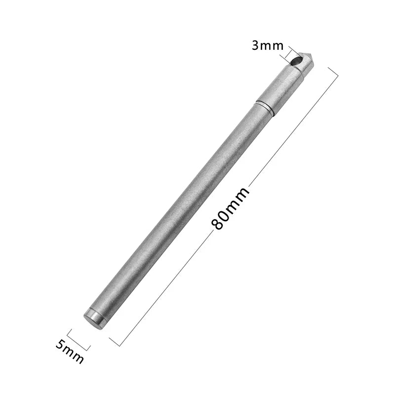 Portable Mini Titanium Ballpoint Pen EDC Gadget Keychain Metal Durable Pens For Outdoor Camping Hiking Survival Gadget Oasis Select 1pcs