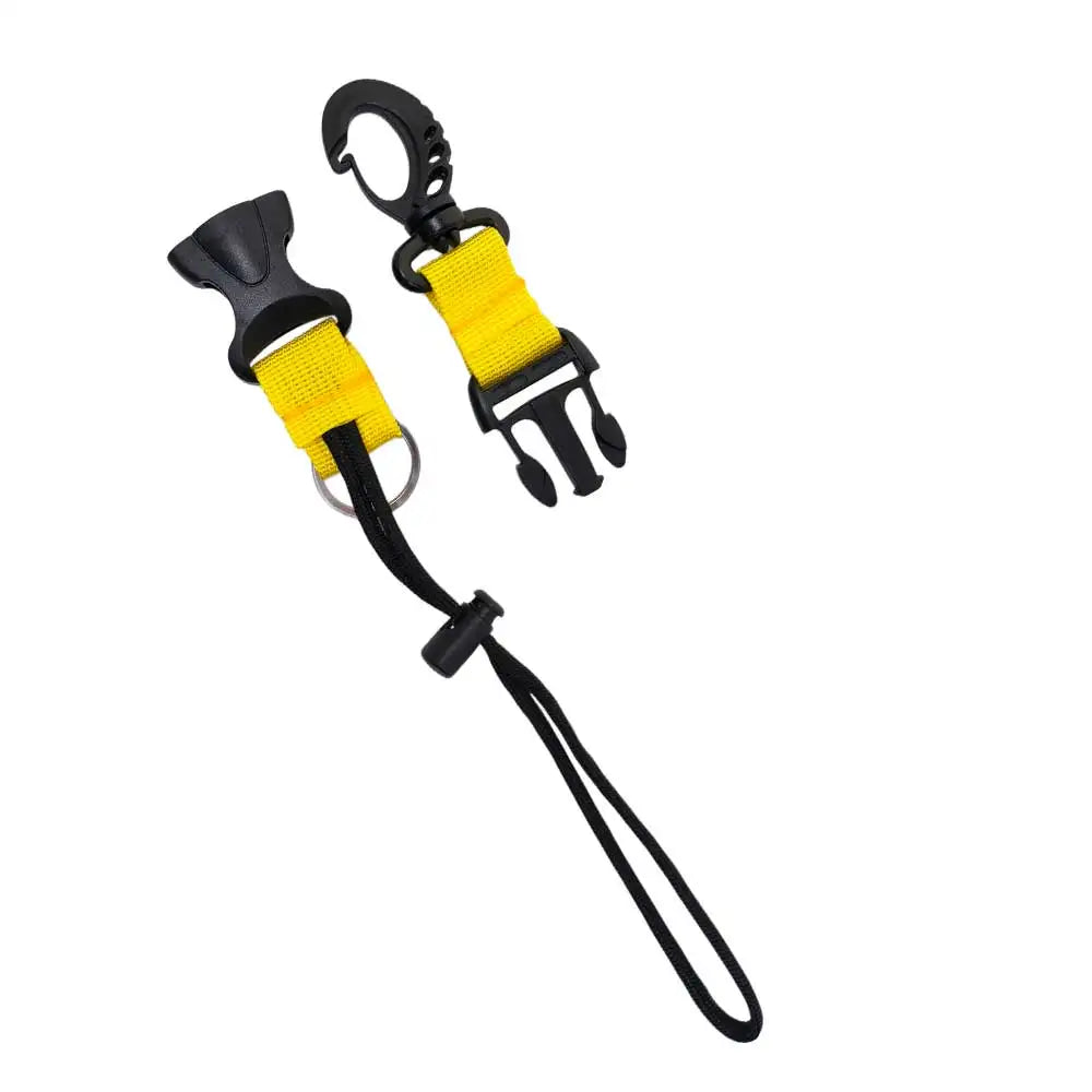 Diving Safety Connection Loop with Quick Release Buckle and Marine Grade O-Ring Dive Gear Connector for Flashlight Camera Oasis Select