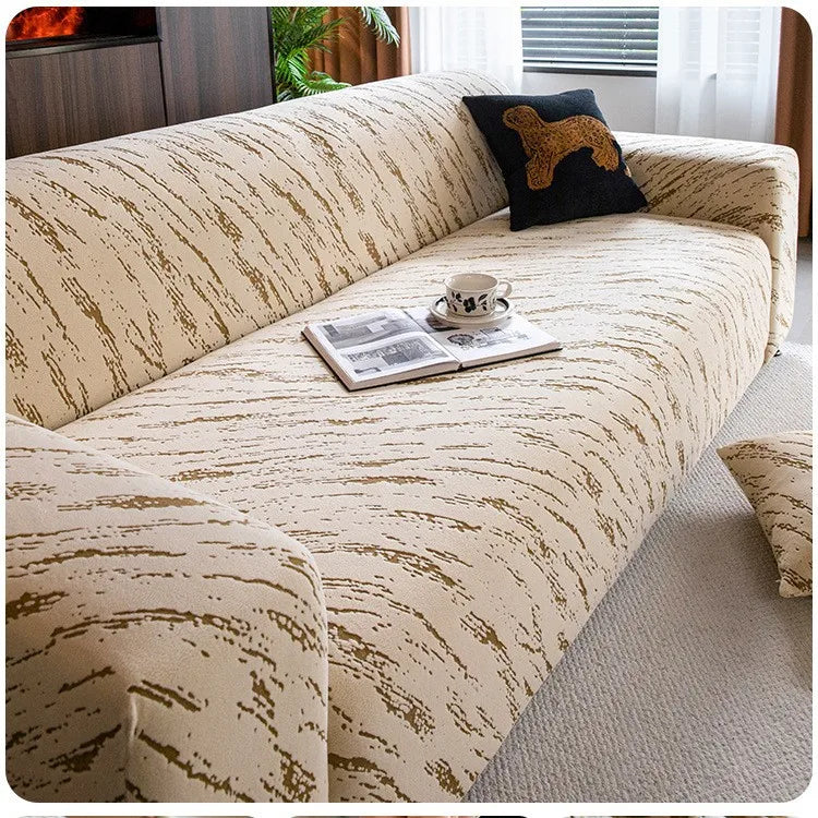 New All-inclusive Anti-cat Scratch Elastic Sofa Cover, One-piece Anti-slip Sofa Protective Cover Cover Sofa Oasis Select 1 people 90-140cm Coffee