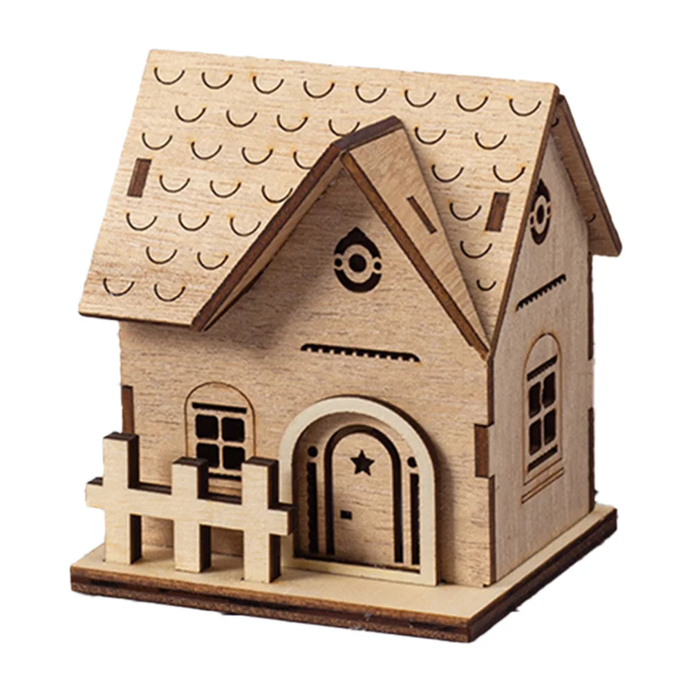 Battery-powered Lights Christmas Wooden Ornaments Versatile Use Handcrafted Ornaments Table Centerpieces Christmas Decoration Oasis Select XT observation 2 China Mainland