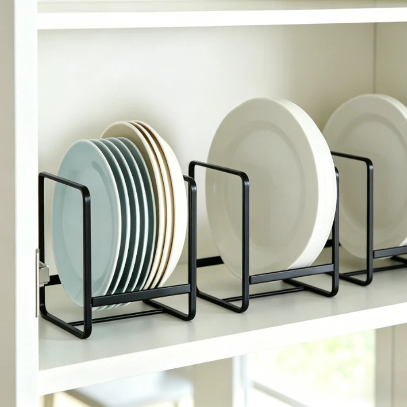 4/2/1pcs Kitchen Rack Dish Storage Rack Cabinet Dish Rack Dinner Plate Drain Rack Countertop Rack Plate Iron Oasis Select