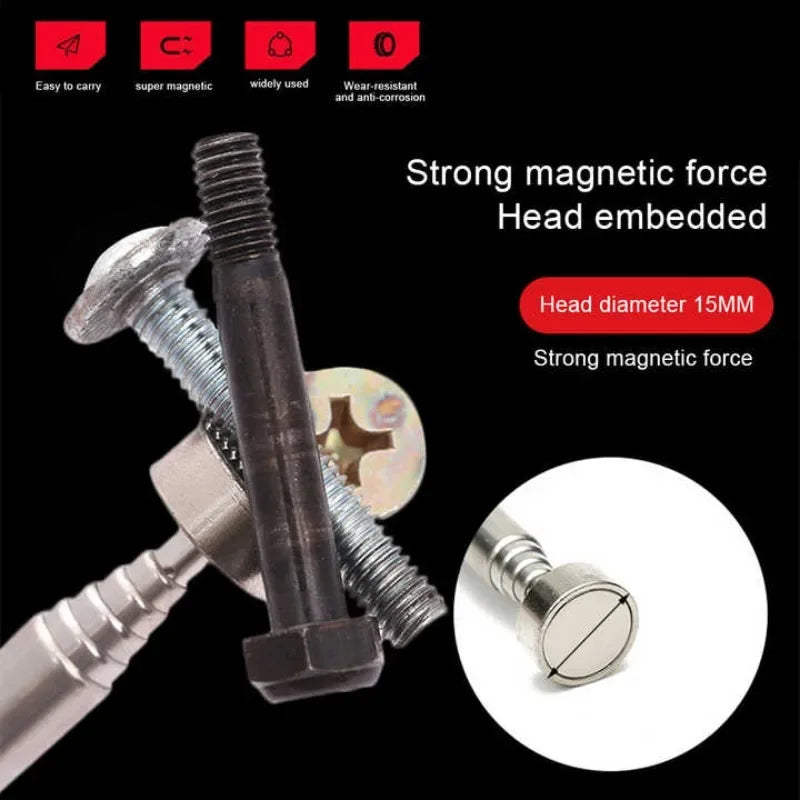 1/3/5PCS Telescopic Magnetic Pickup Tool with LED Light Extendable Metal Magnet Stick for Auto Repair and Metal Parts Retrieval Oasis Select