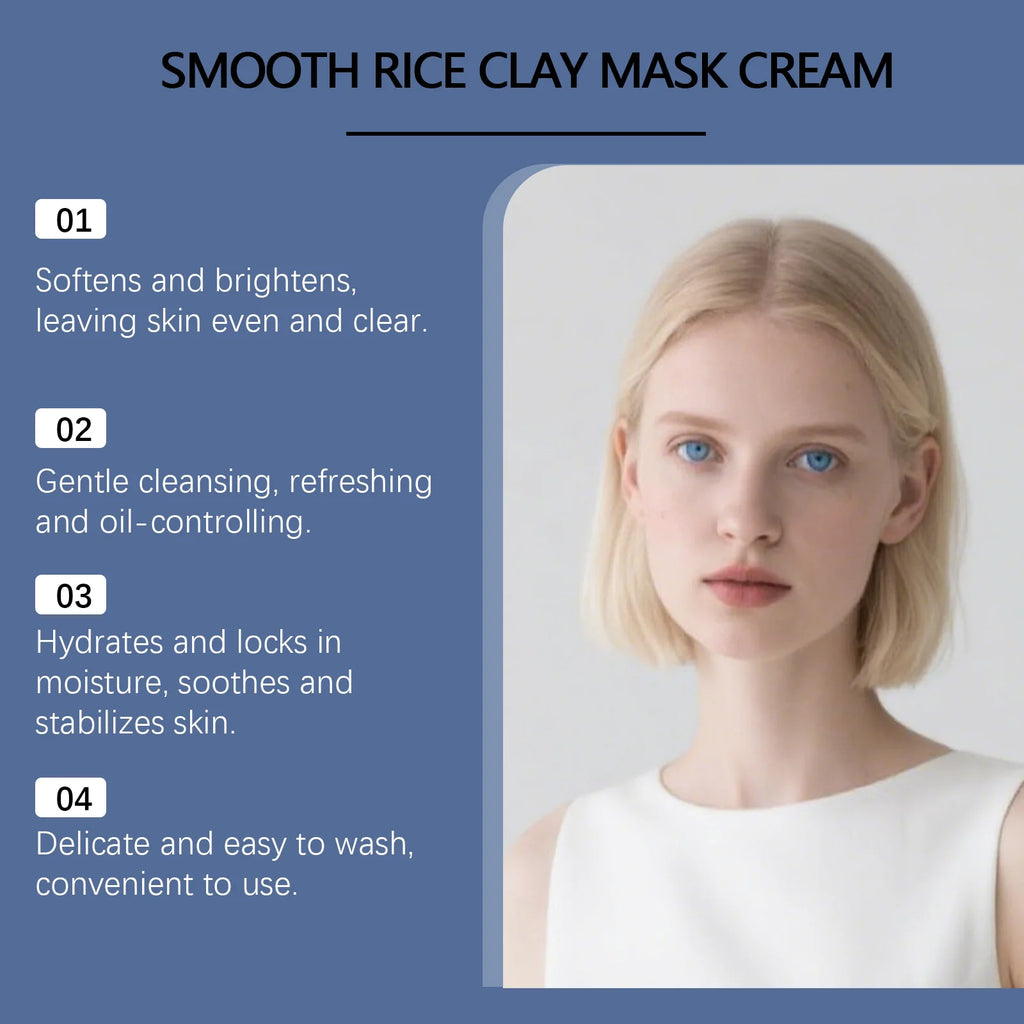 Hoygi Rice Clay Mask – Brightening, Pore Cleansing & Hydrating Clay Face Mask Oasis Select