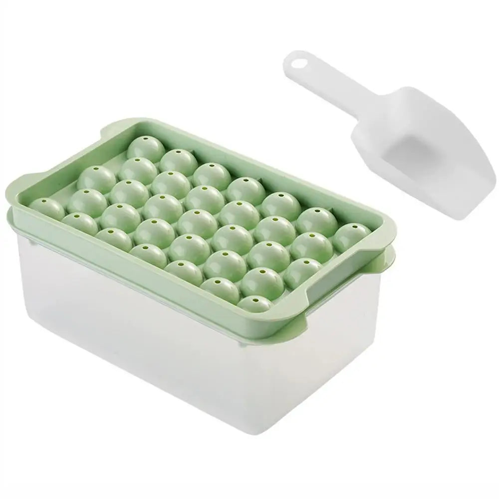 3-Piece Food Grade Ice Cube Tray Set with Storage Container
