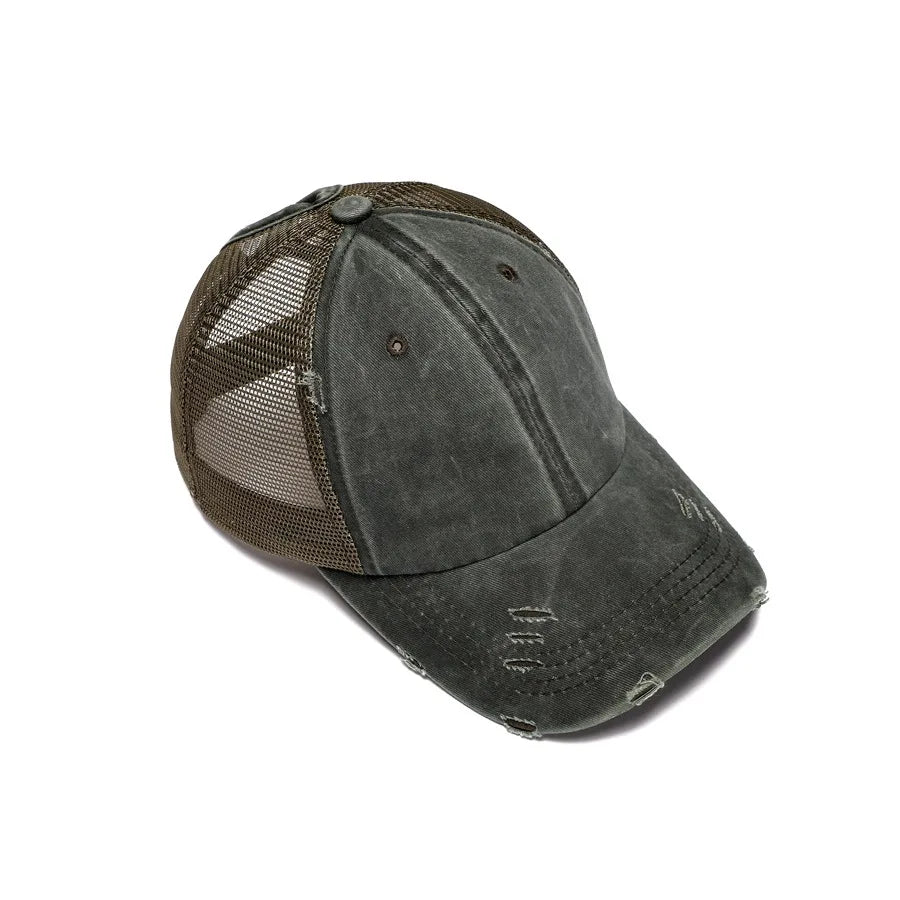 Quick drying hat, worn-out hole hat, back opening hat, ponytail hat, adult baseball cap, breathable and sun resistant Oasis Select 2 Adjustable