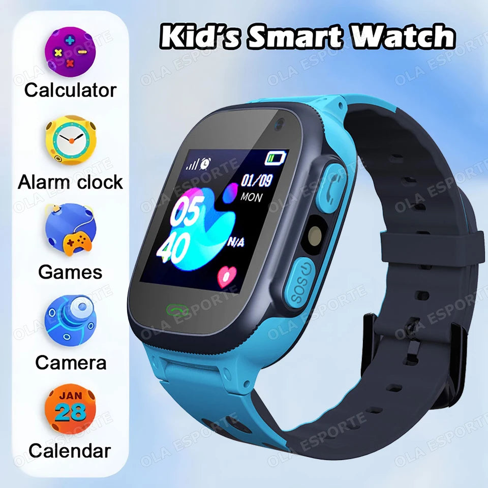 Kids Smart Watch GPS Tracker, Two-Way Call & SOS | Waterproof