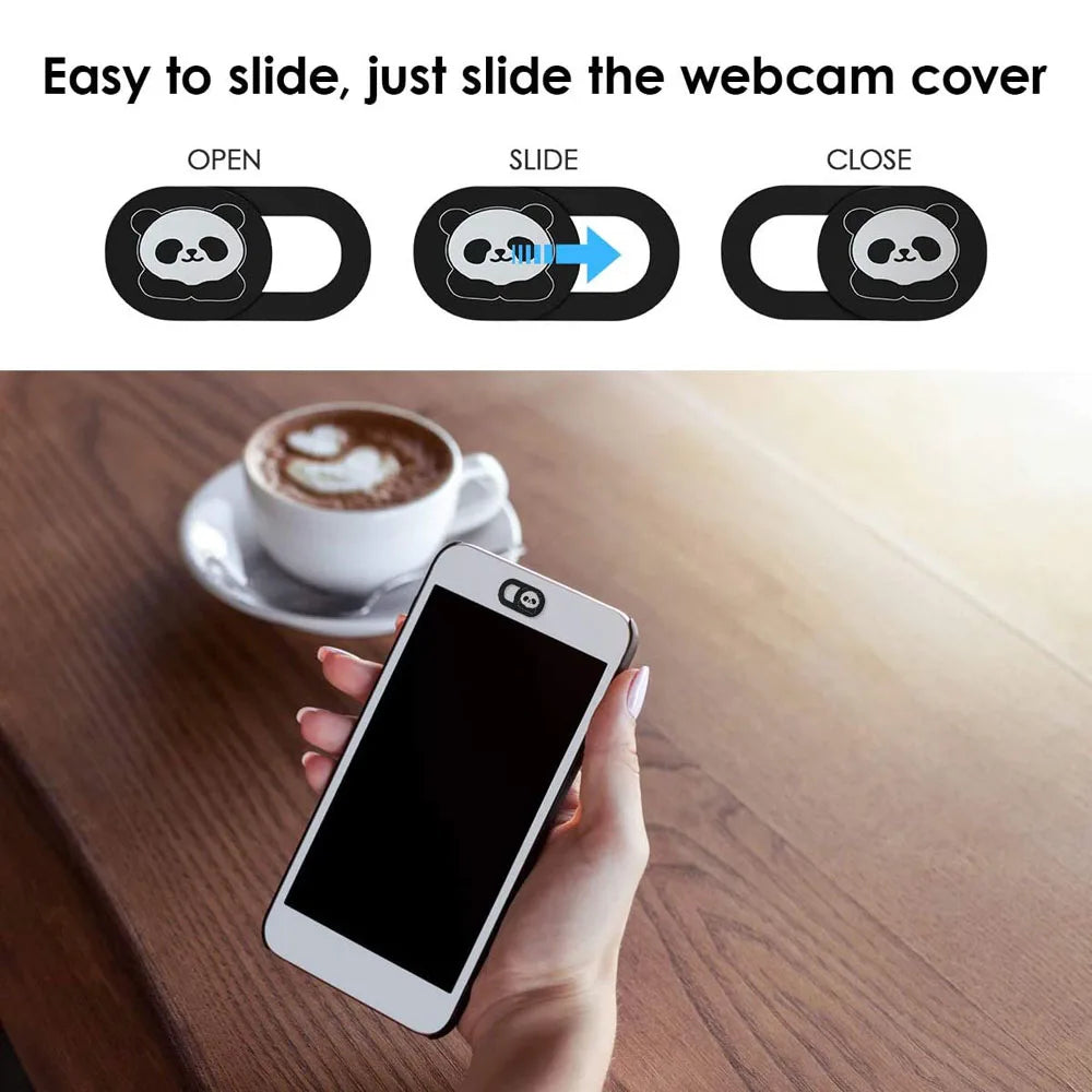 Laptop Ultra-Thin Slide Privacy Protection Webcam Camera Cover Panda Camera Cover Webcam Cover Privacy Sticker Oasis Select