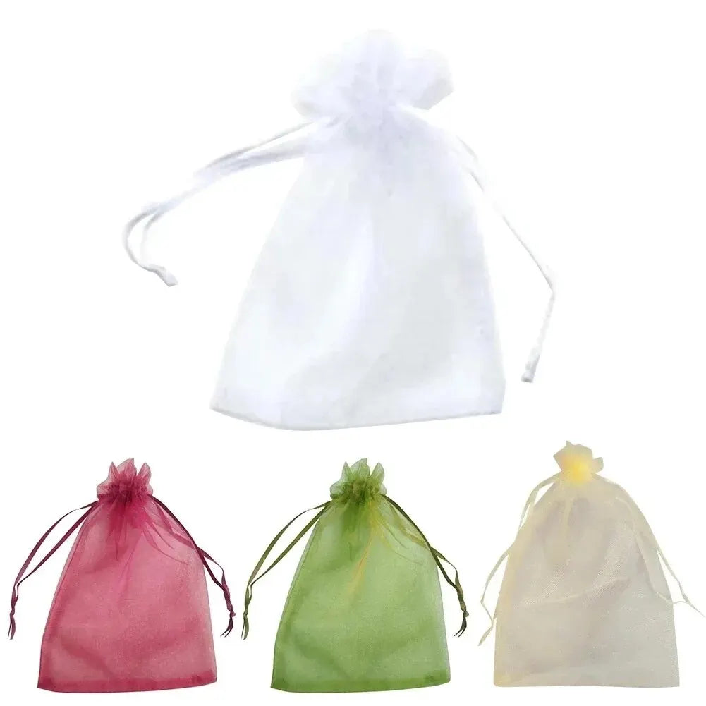 50pcs Fruit Protection Bags Anti-Bird Garden Netting Bags Strawberry Grapes Mesh Bag Plante Vegetable Netting Cover Garden Tool Oasis Select