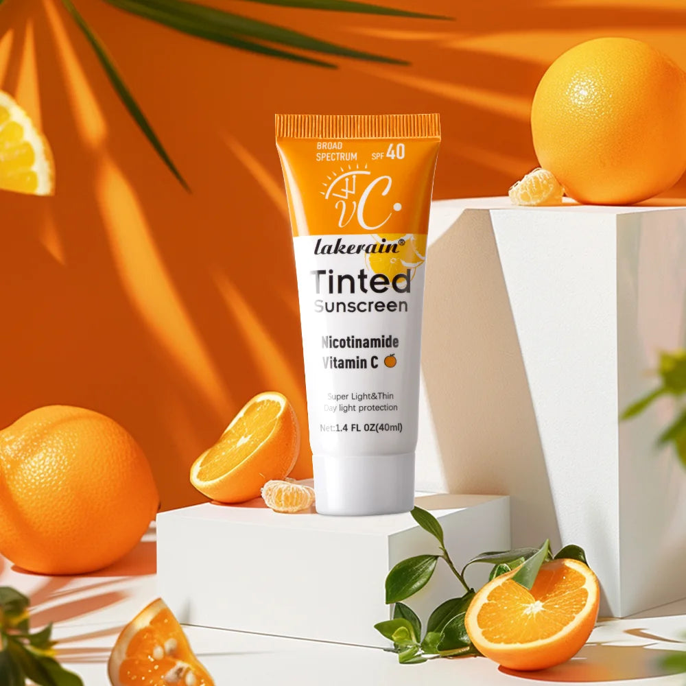 Facial Body Sun Cream SPF40+UV Sun Cream Skin Protective Cream Light Coverage UV Protection Foundation Cream Makeup Oasis Select