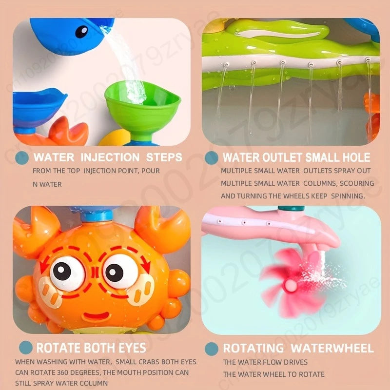 Interactive Suction Cup Bath Toy Set for Youngsters，Ideal for Youngsters and Schoolers, Perfect Gift for Halloween, Christmas Oasis Select