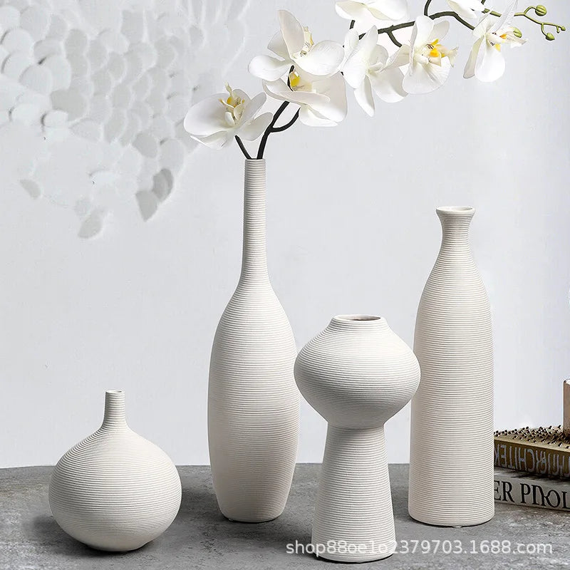 Ceramic Vase Decoration Advanced Sense Flower Arrangement Ins Wind Wine Cabinet Home Decoration Oasis Select