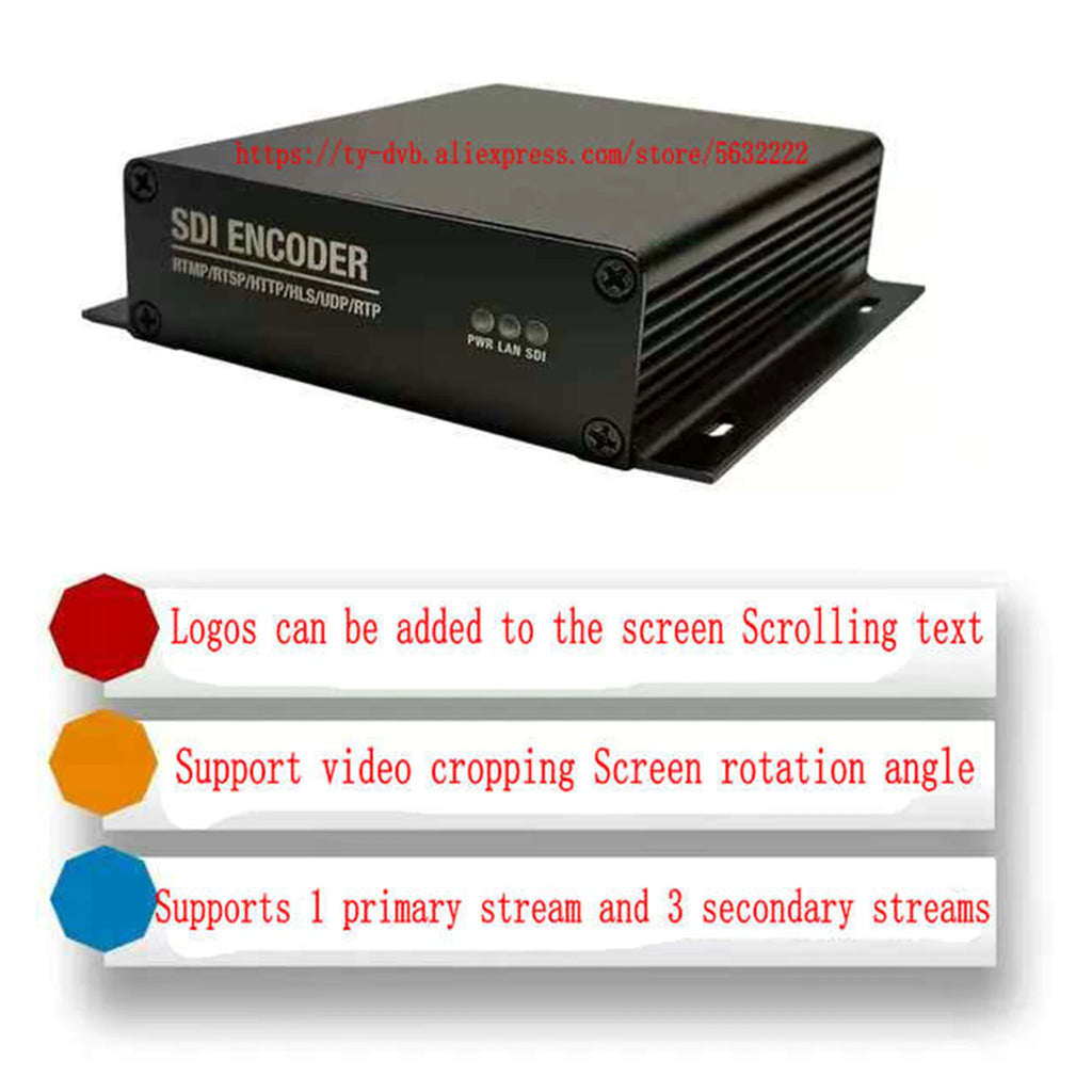 SDI encoder Capture card h.265 H.264 3G HD SD-SDI network video live pusher iptv live srt push stream SDI to IP Oasis Select