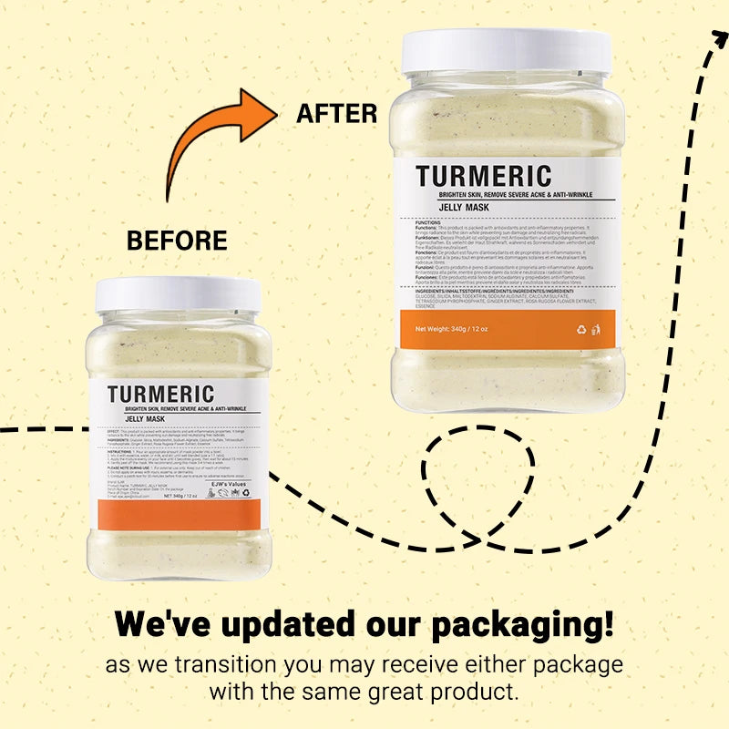 Turmeric Jelly Mask Powder – Oil Control & Blackhead Removal Peel-Off Face Mask Oasis Select