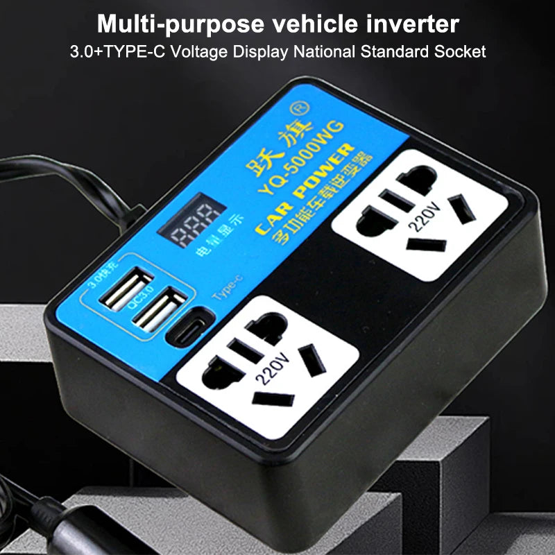 DC 12V 24V Converter Car Inverter Car Charging Wear-resistant Material Easy Installation Fast Charging USB Oasis Select