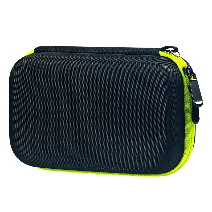 1PCS Portable Travel Shaver Storage Box EVA Shaver Bag, Lightweight And Waterproof for Philips One Blade Green/ black Oasis Select