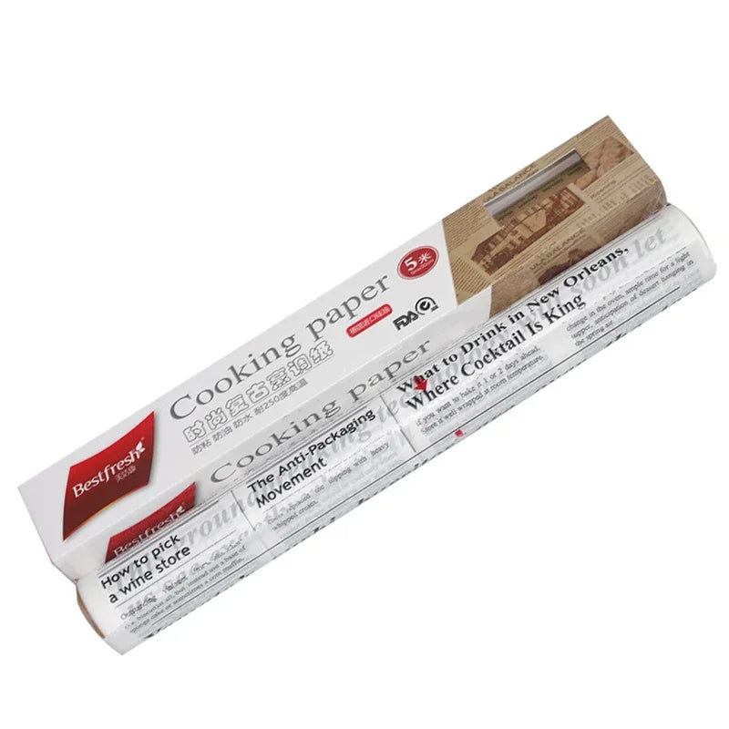 Retro English Newspaper Food Accessories for Baking Kitchen Food Grade Grease Paper Bread Sandwich Burger Fries Wrappers Cookie Oasis Select white