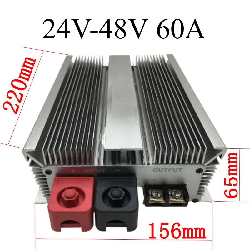24 Volt to 48 Volt 60A 80A 40A 50A Power Supply 24V TO 48V DC DC boost module converter 24V to 48V Step-up Voltage Regulator Oasis Select 24V-48V 60A