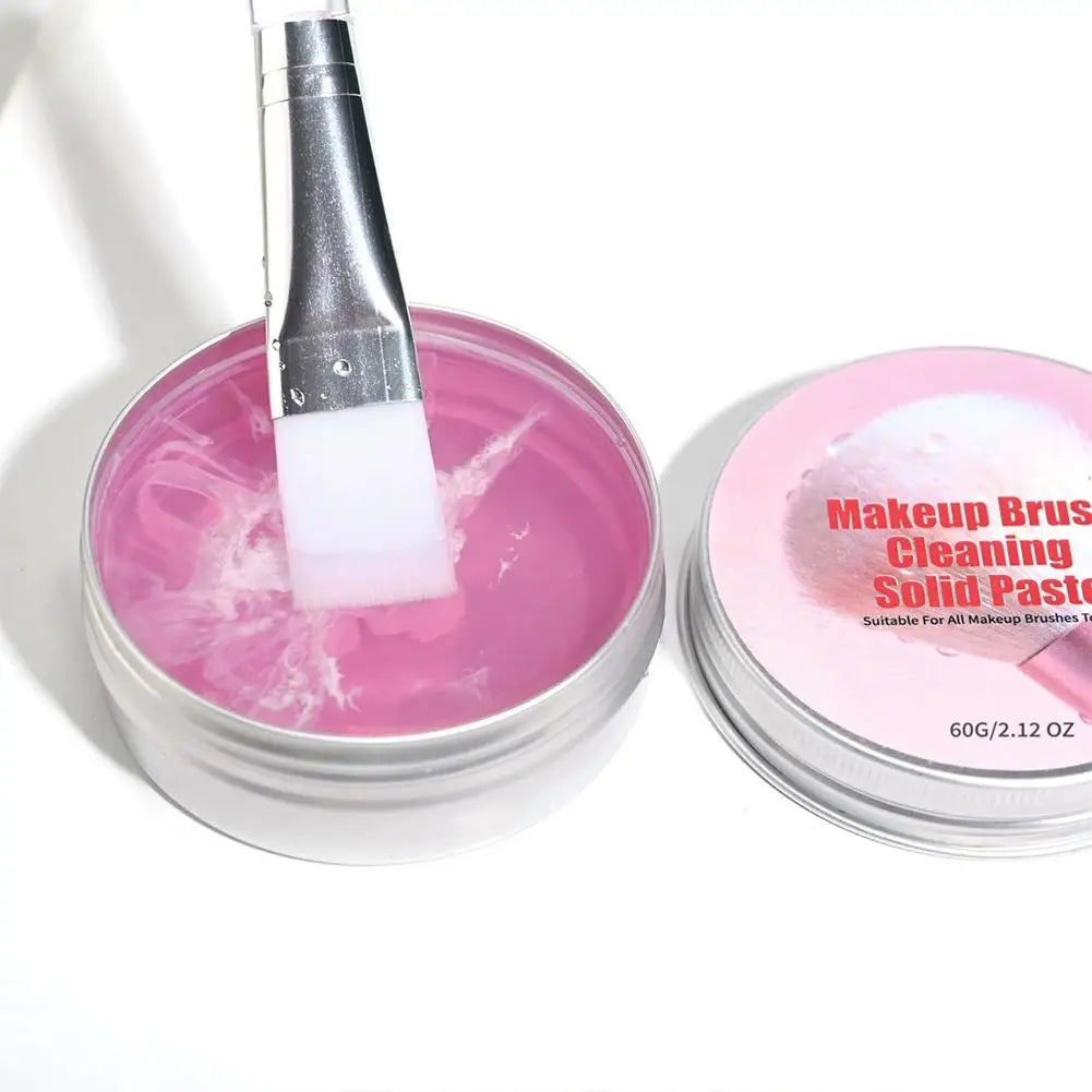 Makeup Brush Cleaner Soap with Silicone Mat for Synthetic & Natural Makeup Brushes & Sponges Deeply Cleans Waterproof Makeup Oasis Select