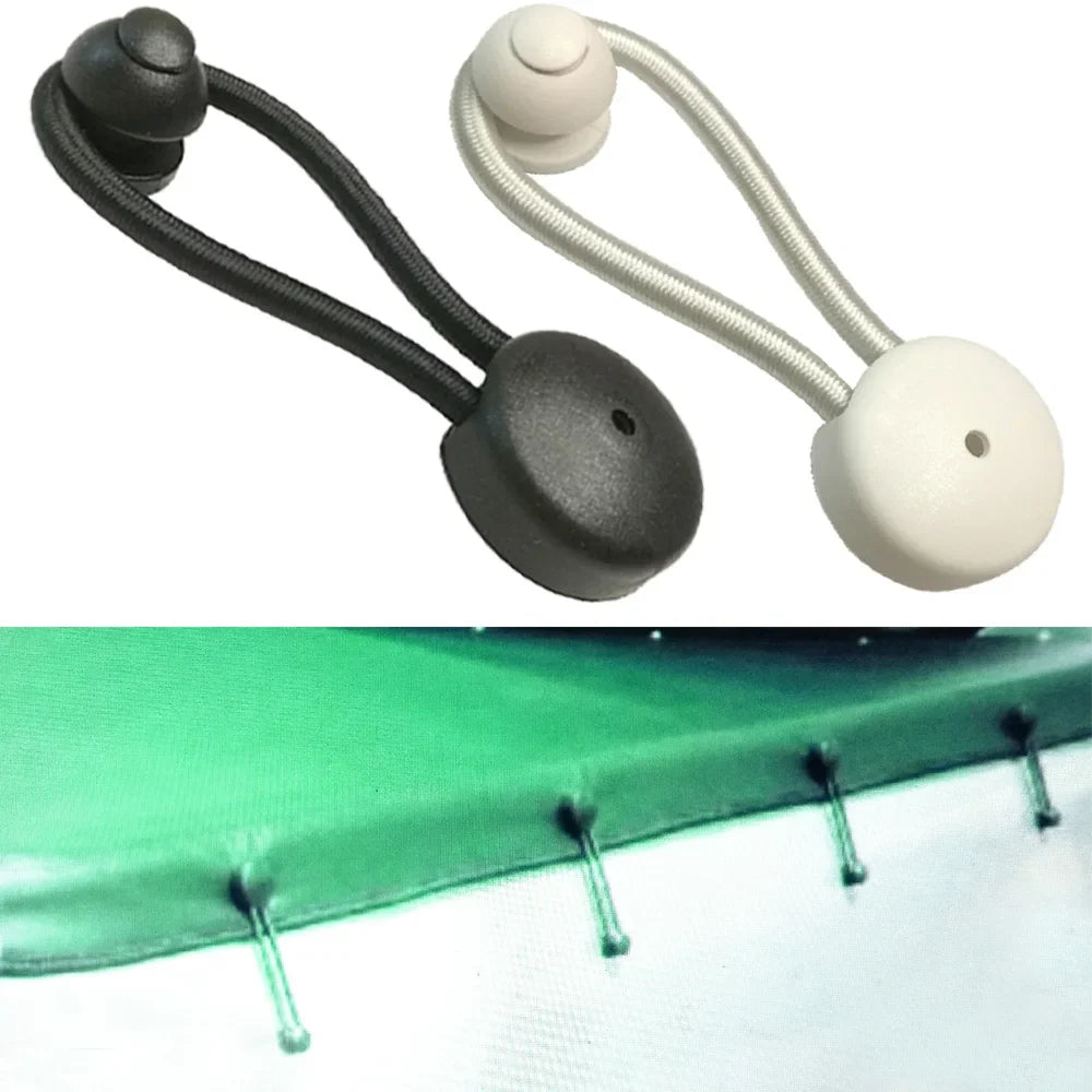 Bungee Ultimate Shock Cord Clip with KNOBS Pull Tie Down for Marine Boat Truck Car Covers Oasis Select