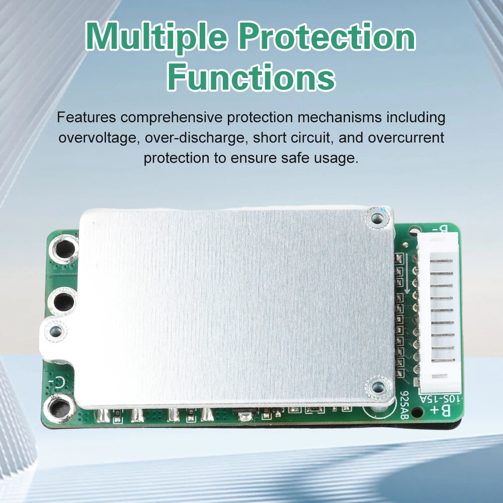 BMS 10S 36V 15A Lithium Battery Charge Board PCB 18650 Battery Balanced Protection Board Li-ion Cell Balancer for Electric Car Oasis Select