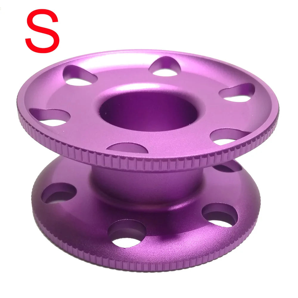 Scuba Diving Blank Finger Reel Diver Water Sports Aluminum Alloy Guide Line Spool Oasis Select Purple S