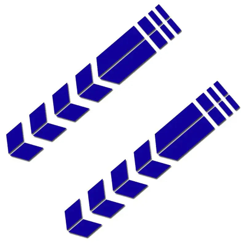 1/2/3set Universal Motorcycle Sticker With Arrows Flash Paste Waterproof Oil Resistant Reflective Sticker Motorcycle Tape Oasis Select 2set blue