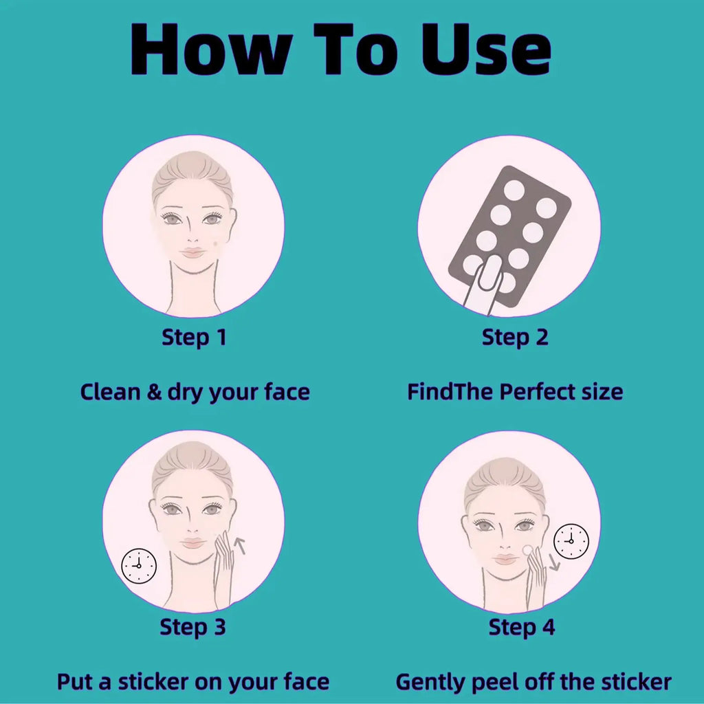 180/360/720 patches/box of hydrogel acne patches can effectively cover acne patches, suitable for both men and women Oasis Select