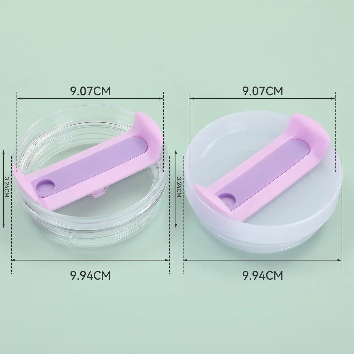 40Oz Sealing Bottle Cover Splash Spill Proof Plain Plastic Replacement Lids for Stanley Quencher H2.0 40oz Tumber Cup Oasis Select