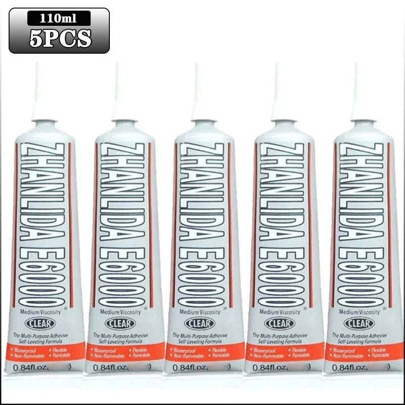 Glue for Rhinestones Crystal DIY Craft Tool Needles Epoxy Adhesive Strong for Jewelry Crafts Fix Glue Home Welding FluxesTools Oasis Select 110ml-5PCS