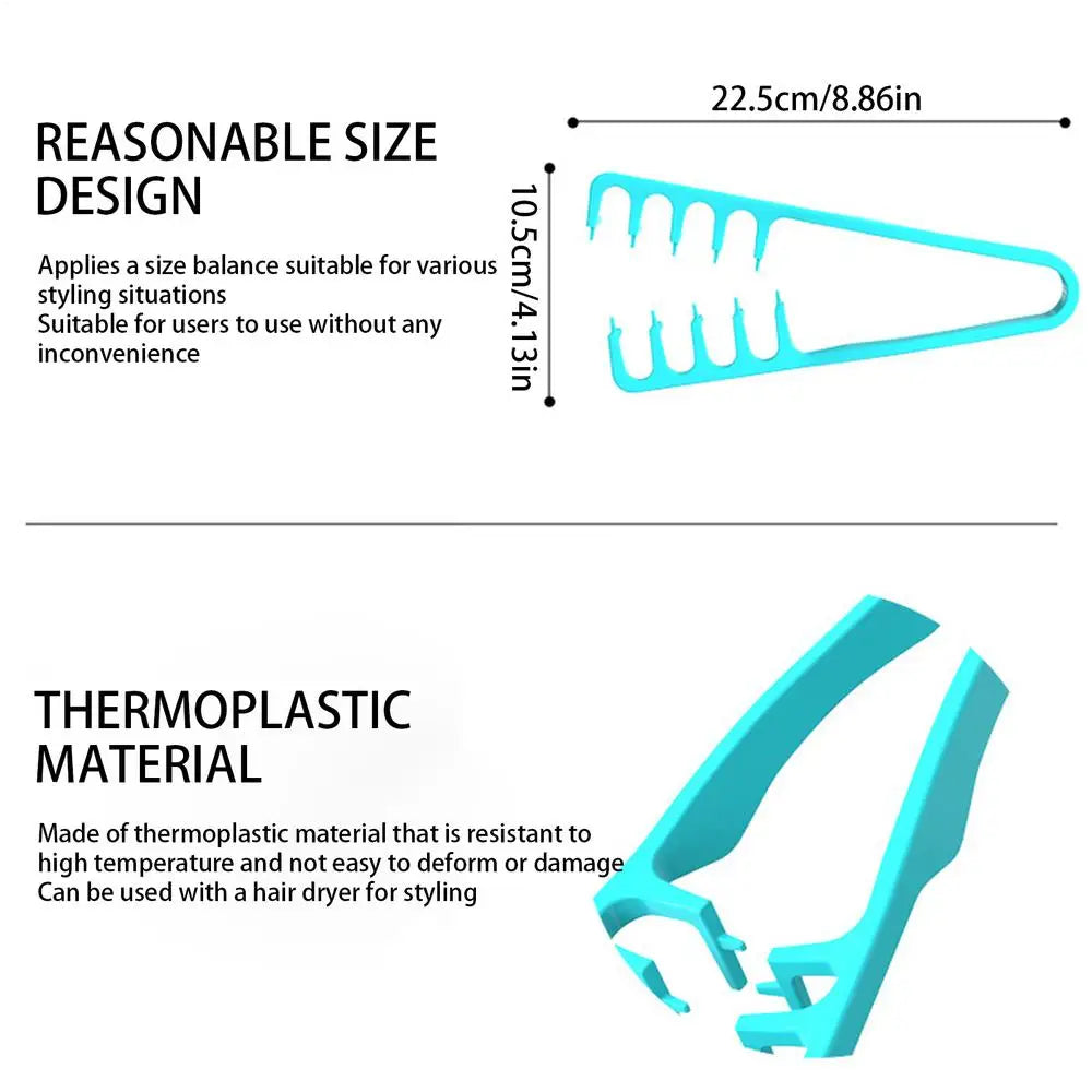 Shadow Men Styling Hair Brush Bang Root Lifting Tool Brush forMen Bang Hair Volume Root Lifting Clip Comb Tool Styling hair comb Oasis Select Blue