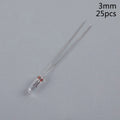 Hot Sale 25PCS 5mm 4mm 3mm Clear 12V Mini Bulb Of Wheat Rice Bulbs Switch Button Bulbs Indicator Bulb Tungsten Lamp Oasis Select 3MM