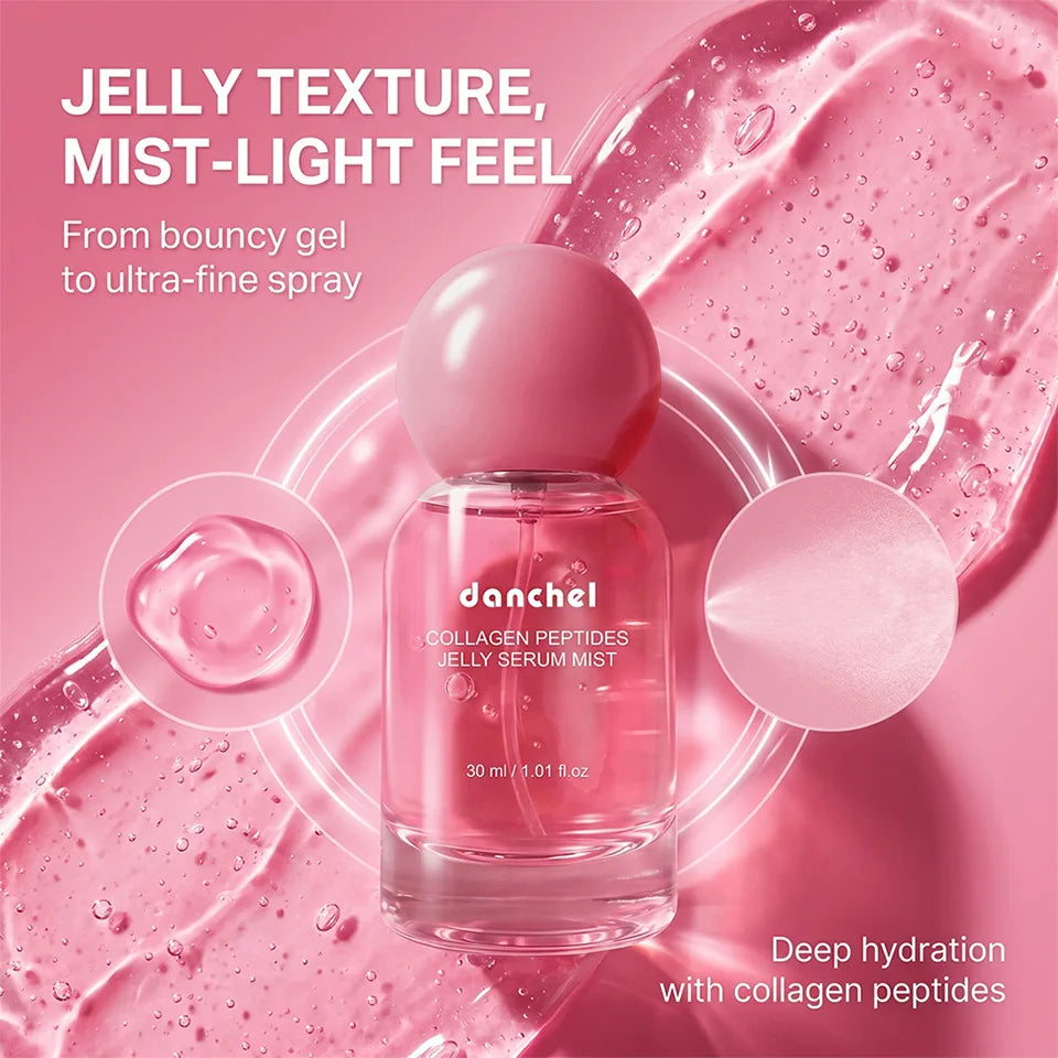 30ml Collagen Peptide Jelly Essence Spray Deep Hydration Moisturizing Skin Care Gel Serum Oasis Select