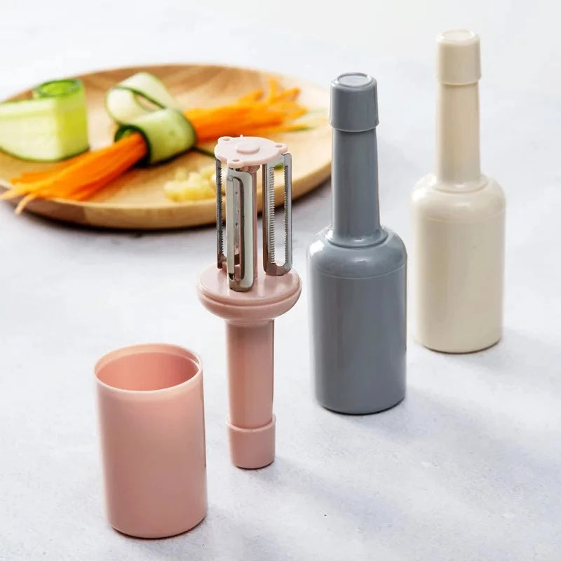 3 In 1 Peeler Fruit Vegetable Potato Carrot Cucumber Multi-function Sharp Stainless Steel Grater Peeler Slice Home Kitchen Tools Oasis Select